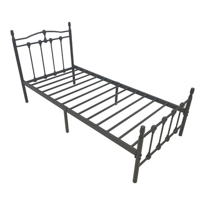 Wotso metal bed in black shade 90x190cm
