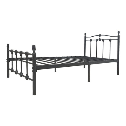 Wotso metal bed in black shade 90x190cm
