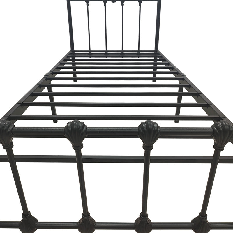 Wotso metal bed in black shade 90x190cm