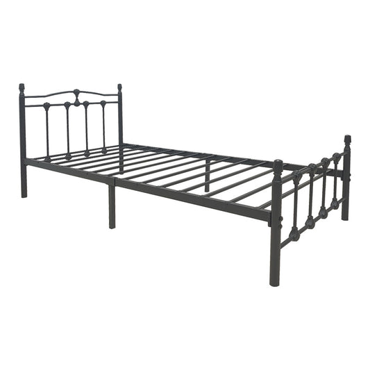 Wotso metal bed in black shade 90x190cm