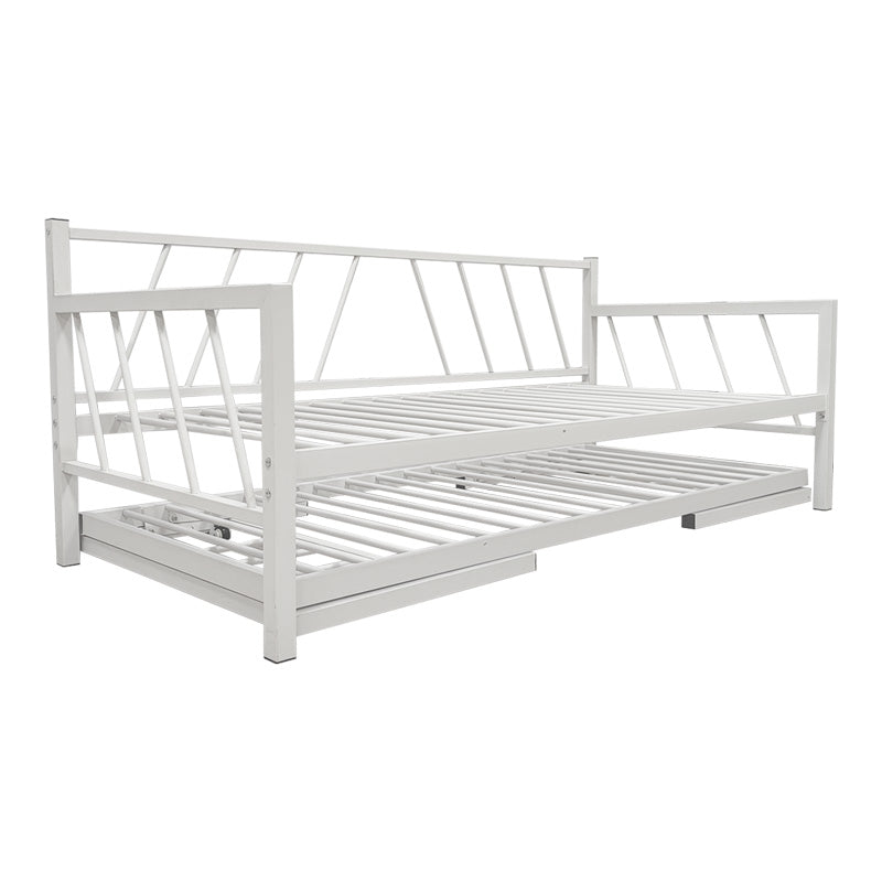 Bed-Sofa Remmie metal in white 90x190cm