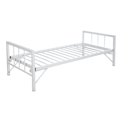 Bed-Sofa Remmie metal in white 90x190cm