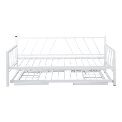 Bed-Sofa Remmie metal in white 90x190cm
