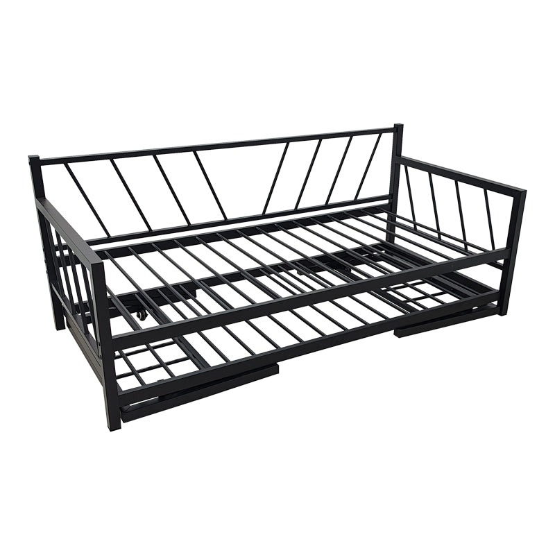 Bed-Sofa Remmie metal in black 90x190cm