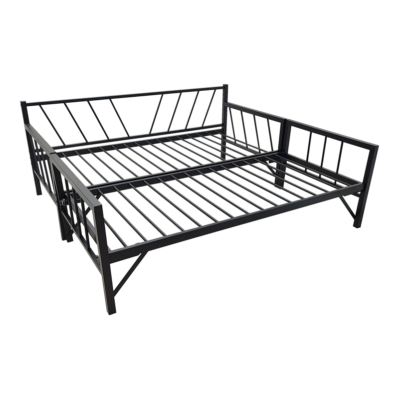 Bed-Sofa Remmie metal in black 90x190cm