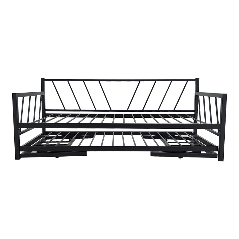 Bed-Sofa Remmie metal in black 90x190cm
