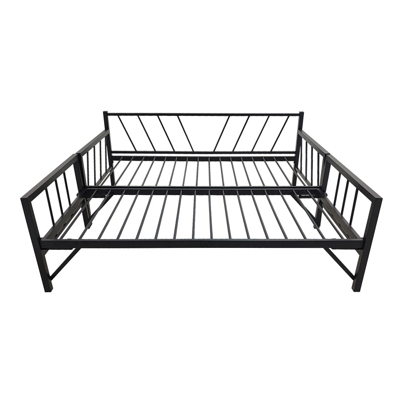 Bed-Sofa Remmie metal in black 90x190cm