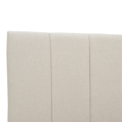 Snuggle  bed with storage space, fabric beige120x200cm