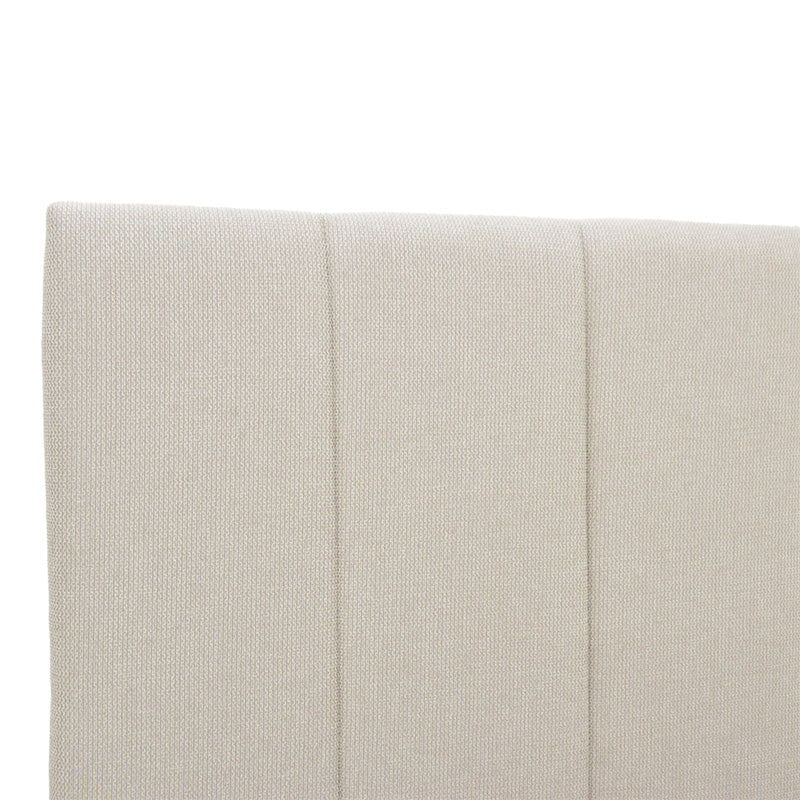 Snuggle  bed with storage space, fabric beige120x200cm