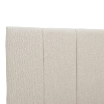Snuggle  bed with storage space, fabric beige120x200cm
