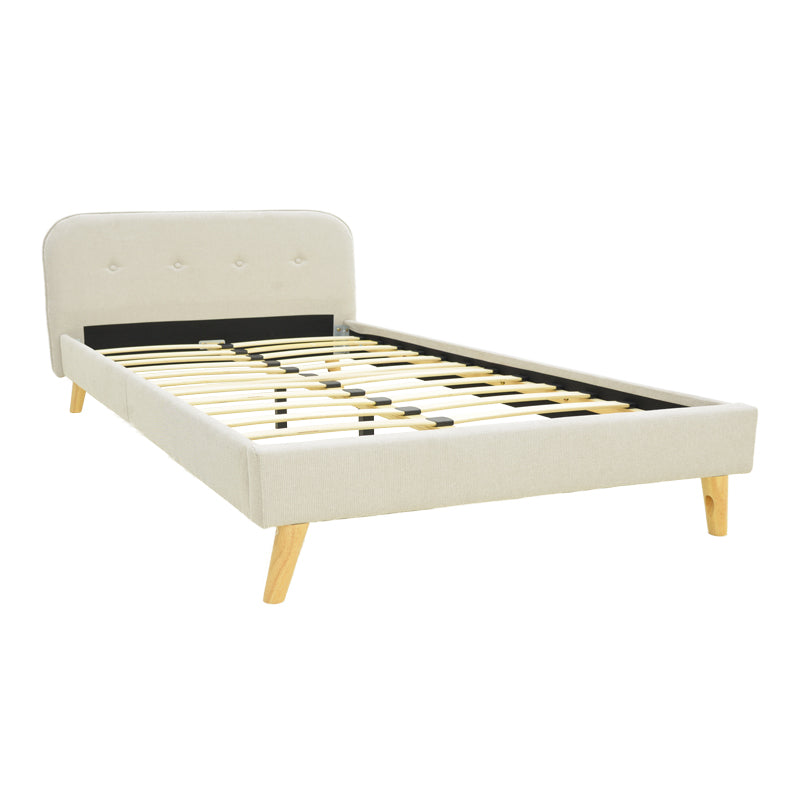 LumiLux bed beige fabric, 160x200cm