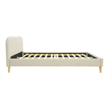 LumiLux bed beige fabric, 160x200cm
