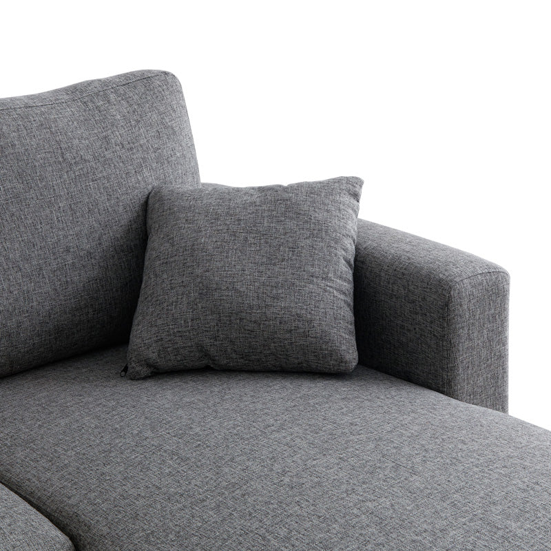 Kamore corner reversible sofa bed with storage space anthracite fabric 223x146x85cm