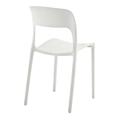 Zanna stackable chair pp white 40x53x78cm