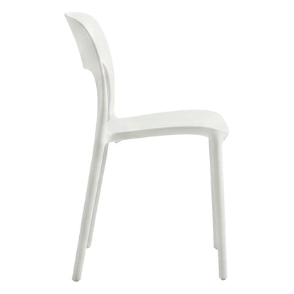 Zanna stackable chair pp white 40x53x78cm