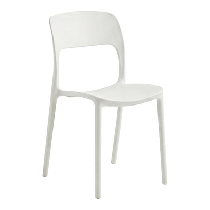 Zanna stackable chair pp white 40x53x78cm