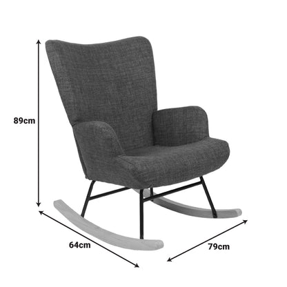 Rotating armchair Jianna mint fabric and legs in natural color 79x64x89cm