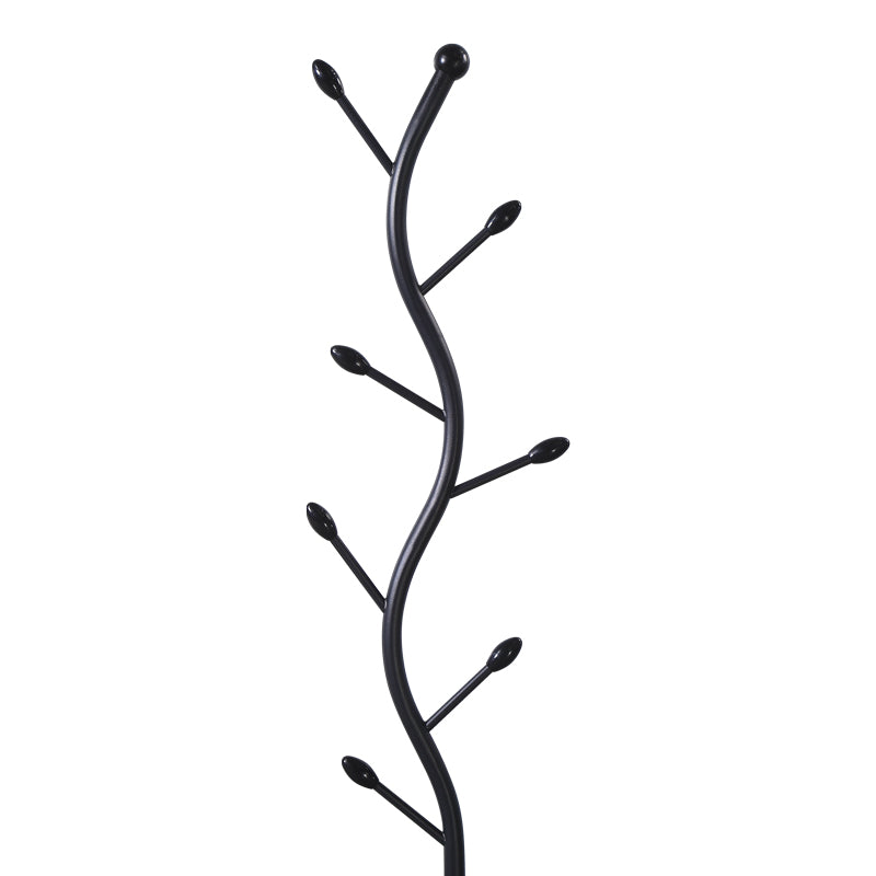 Coat rack Lelom metal in black color D30x170cm