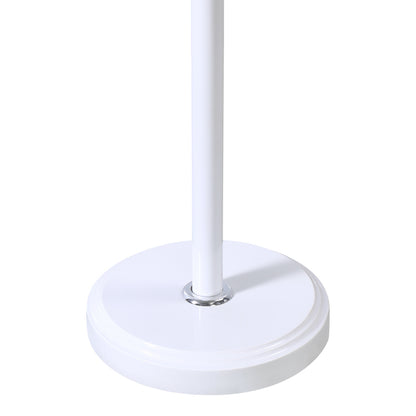 Coat rack Serea metal in white-natural color D30x175cm