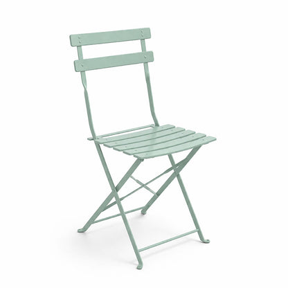 Bistro chair metal folding in mint color 42x46x82cm