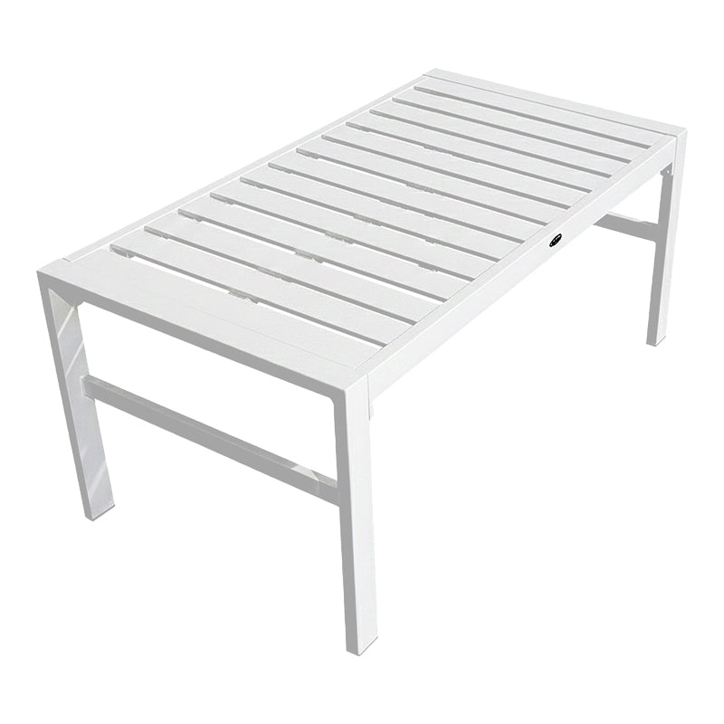 Gardenly lounge set 4pcs aluminum in white with beige cushions