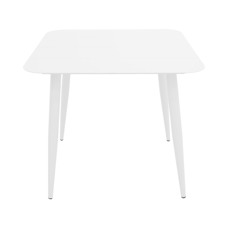 Vista aluminum table in white shade 80x80x72cm