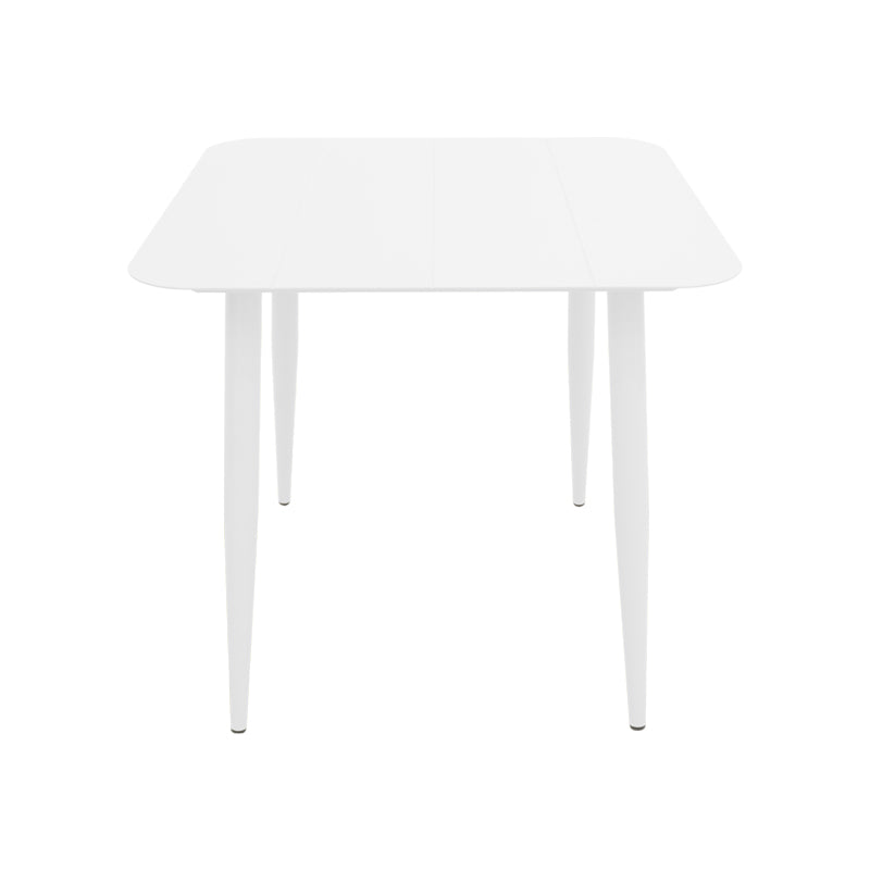 Vista aluminum table in white shade 80x80x72cm