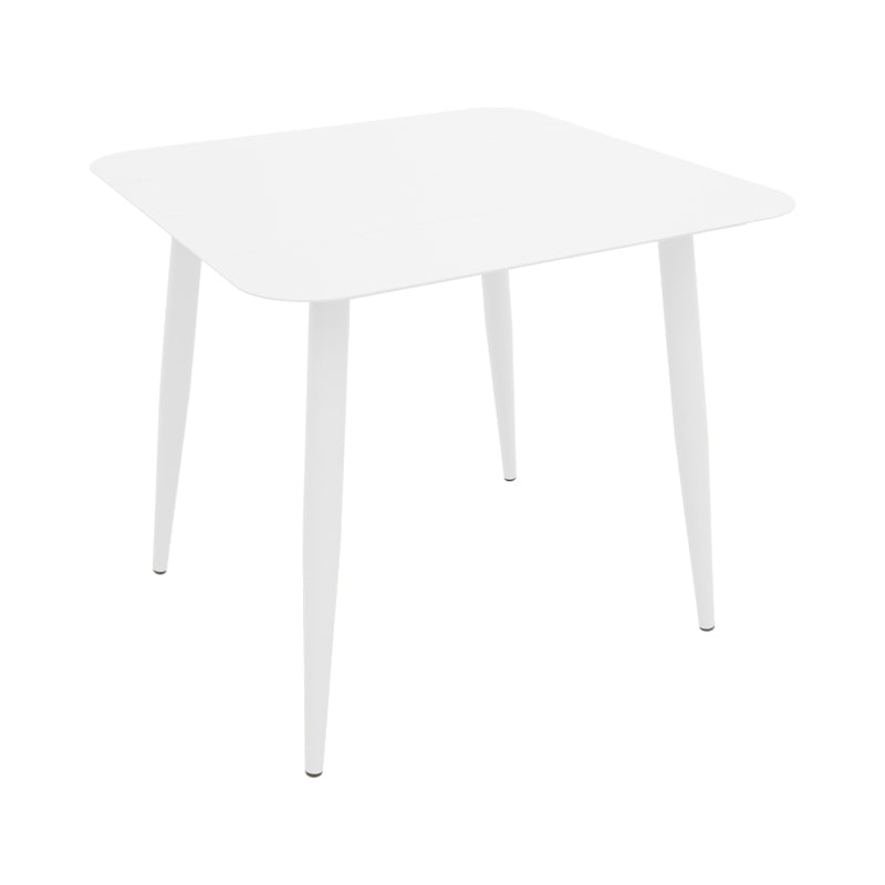 Vista aluminum table in white shade 80x80x72cm