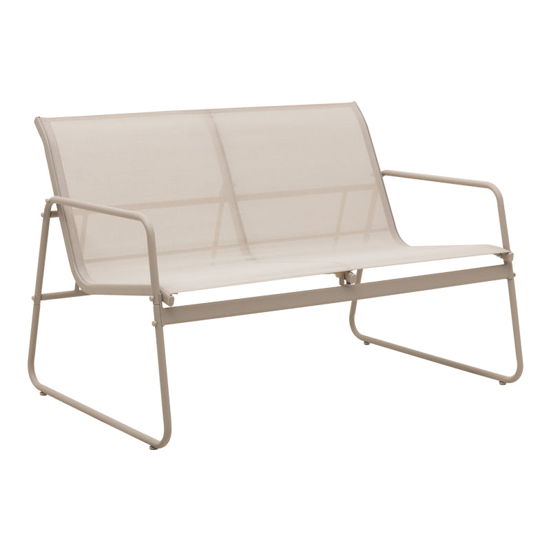 Outdoor living set Veranda textilene-metal in cappuccino color