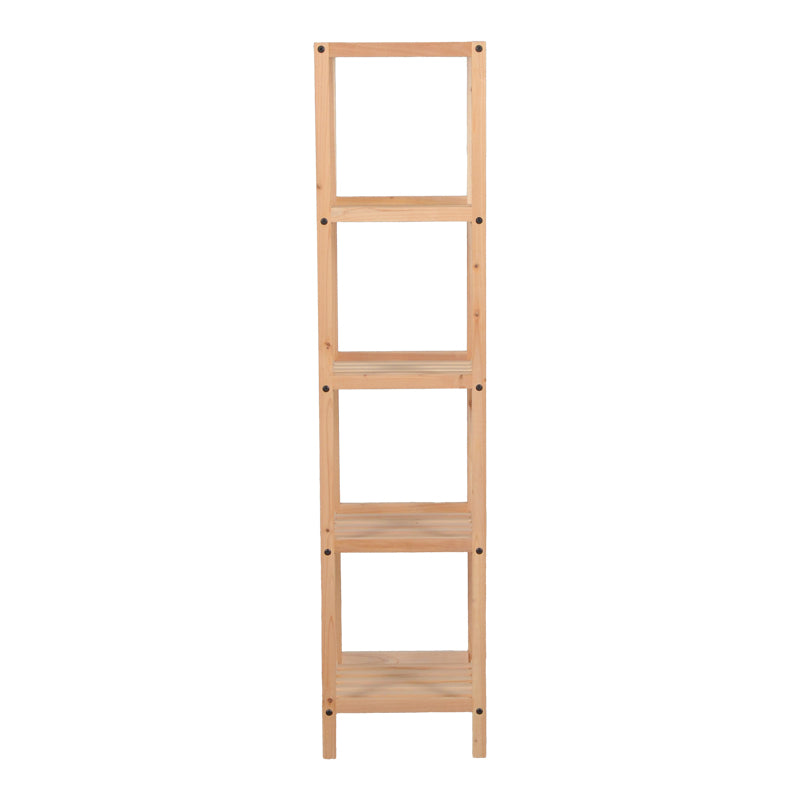 Floor shelf Zendia fir wood in natural color 35x30x130cm