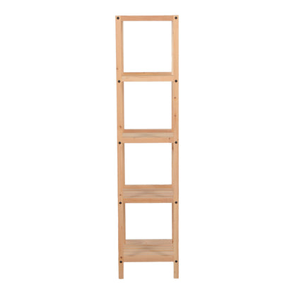 Floor shelf Zendia fir wood in natural color 35x30x130cm