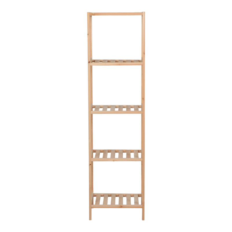 Floor shelf Zendia fir wood in natural color 35x30x130cm