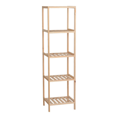 Floor shelf Zendia fir wood in natural color 35x30x130cm
