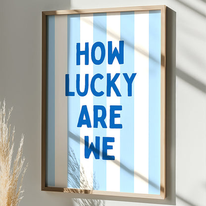 Wall art in frame Luckely with digital print 50x2x70cm