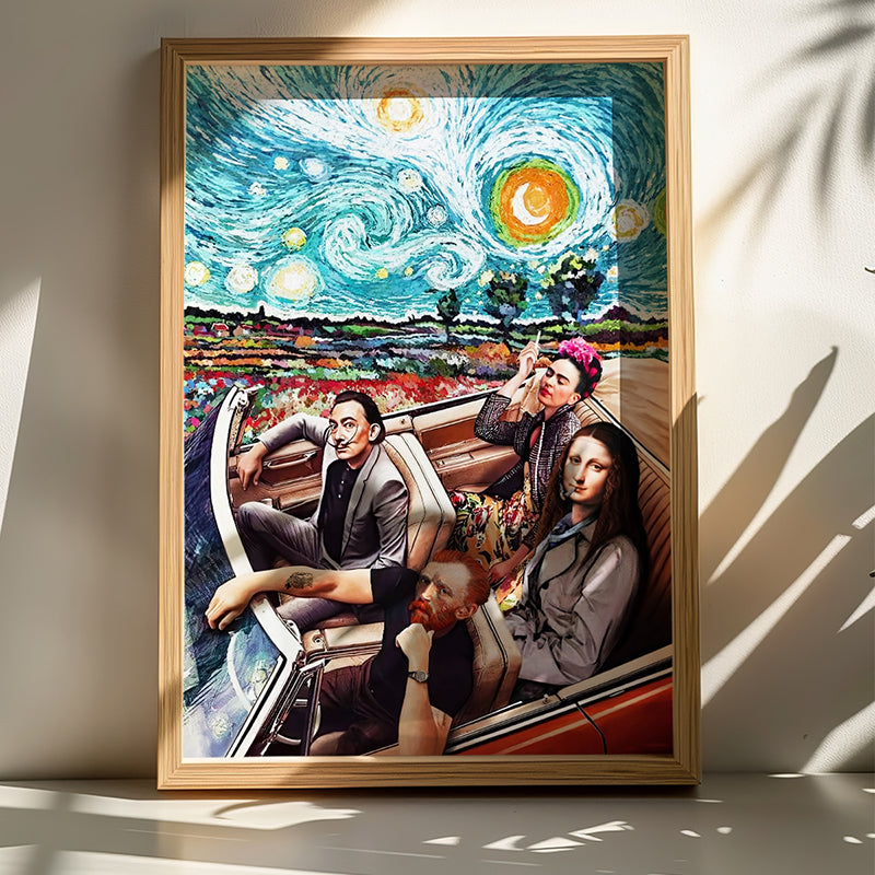 Wall art in frame Heavento with digital print 50x2x70cm
