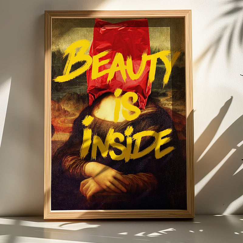 Wall art in frame Loveser with digital print 50x2x70cm