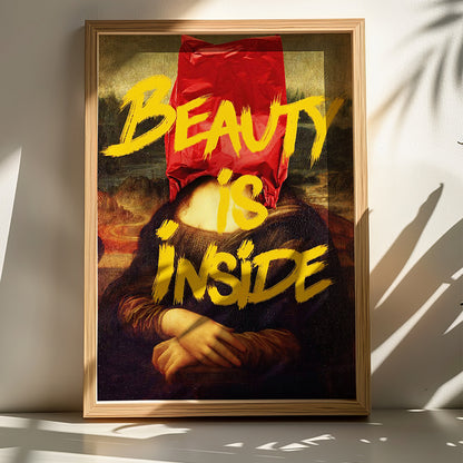 Wall art in frame Loveser with digital print 50x2x70cm