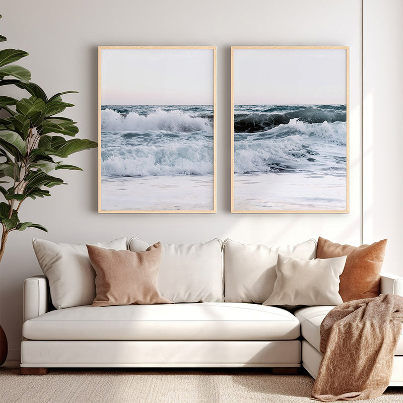 Wall art in frame Kaleria diptyque with digital print 33x1.5x48cm