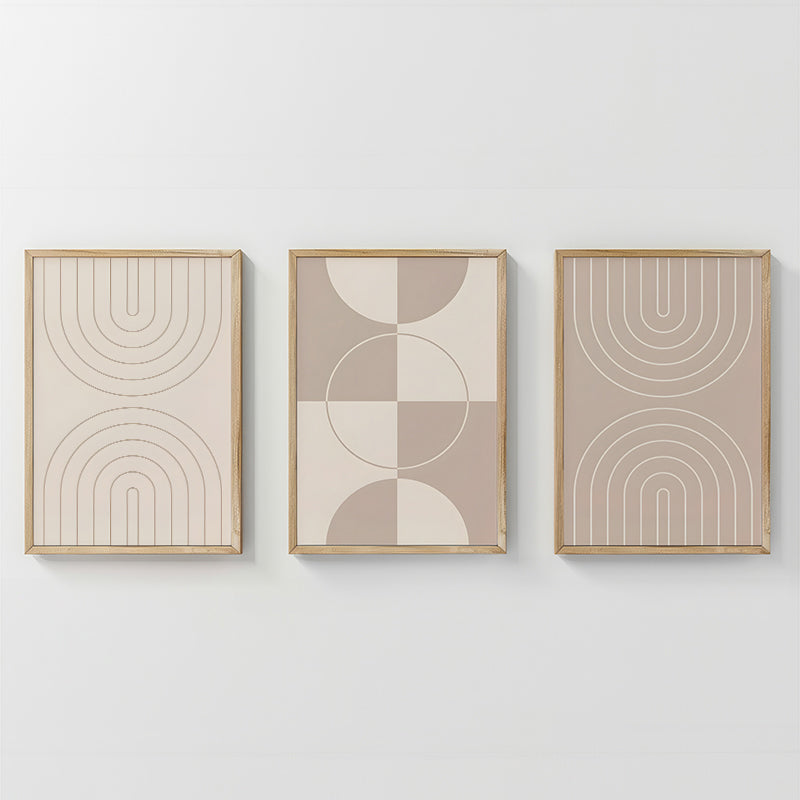 Wall art in frame Zenzia triptyque with digital print 33x1.5x48cm