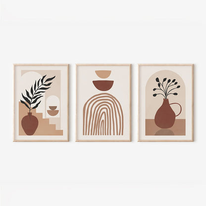Wall art in frame Rendala triptyque with digital print 33x1.5x48cm