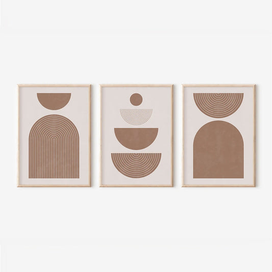 Wall art in frame Loana triptyque with digital print 33x1.5x48cm