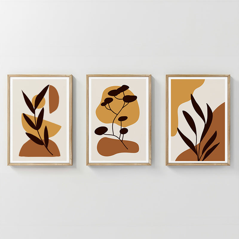 Wall art in frame Oriv triptyque with digital print 33x1.5x48cm