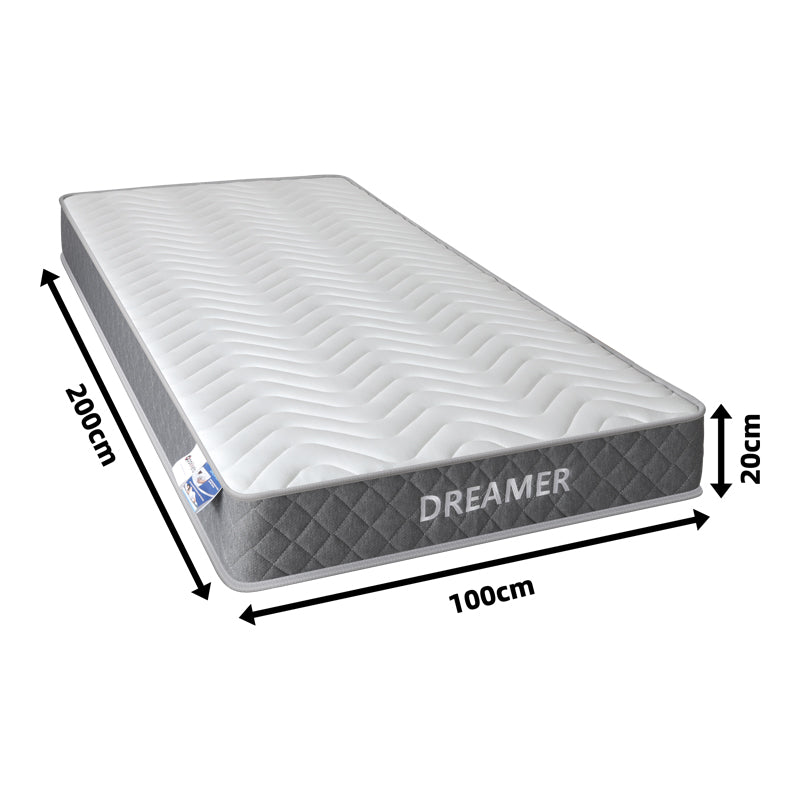 Dreamer pocket spring double-sided mattress 20cm 100x200cm