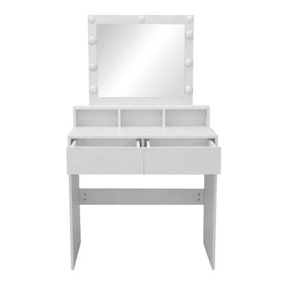 Dressing table Virna with led white 80x40x145cm