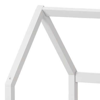 Children's bed Bambie with railing Montessori pine wood white 70x140cm