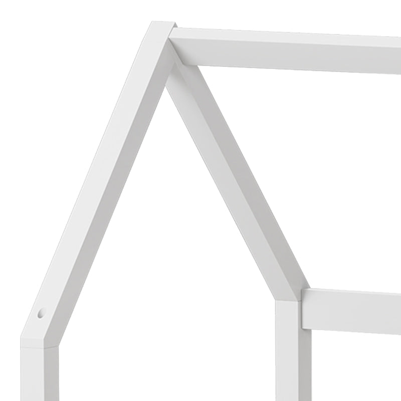 Children's bed Bambie with railing Montessori pine wood white 70x140cm