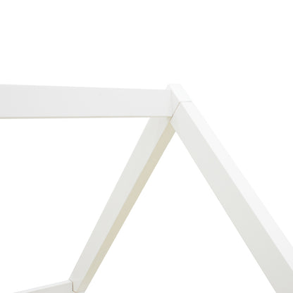 Children bed DreamHouse Montessori with sliding bed pine wood white 90x190cm