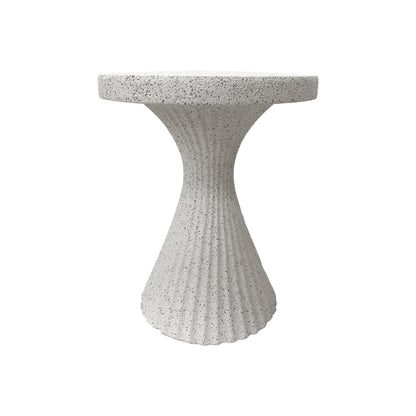 Side table Nome white MGO D38x46.5cm