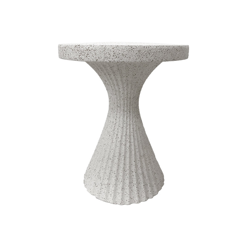 Side table Nome white MGO D38x46.5cm