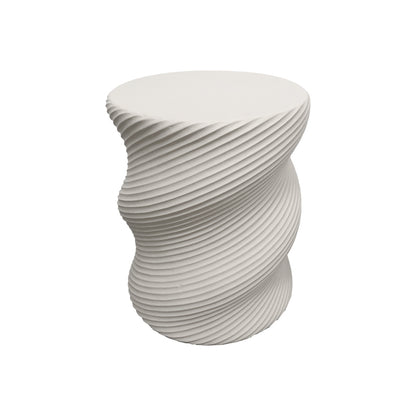 Side table Rinda ecru MGO D33x40cm